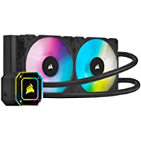 Corsair iCUE H100i ELITE CAPELLIX Refrigerador Líquido de CPU- 33 LED RGB CAPELLIX- Dos ventiladores PWM de 120 mm ML…